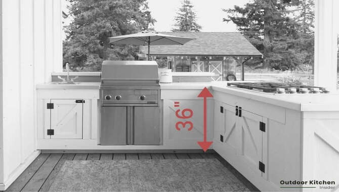 Choose The Ideal Outdoor Kitchen Countertop Height