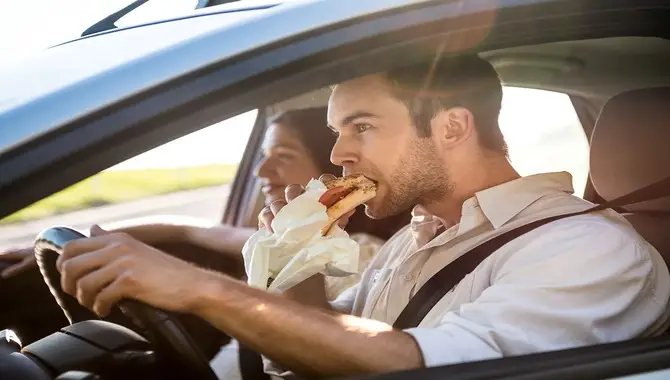 Eating Almost Always Takes Both Hands Off The Wheel