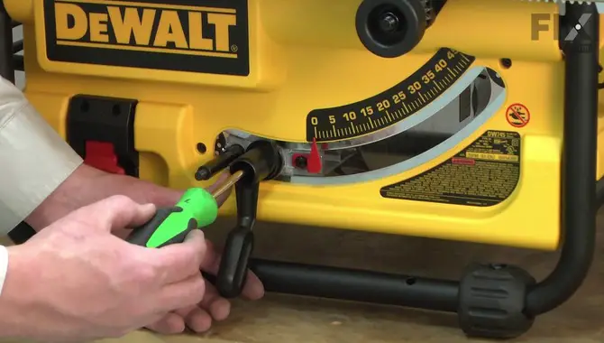 How Do You Change The Blade On A DeWalt Table Saw?