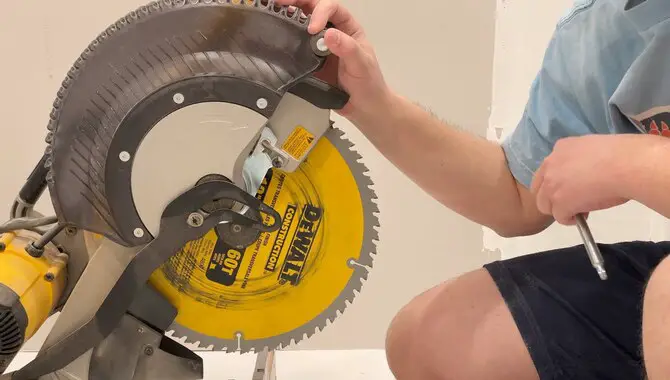 How Do You Change The Blade On A Dewalt Miter Saw?