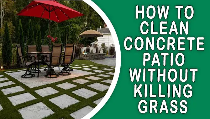 How To Clean Concrete Patio Without Killing Grass