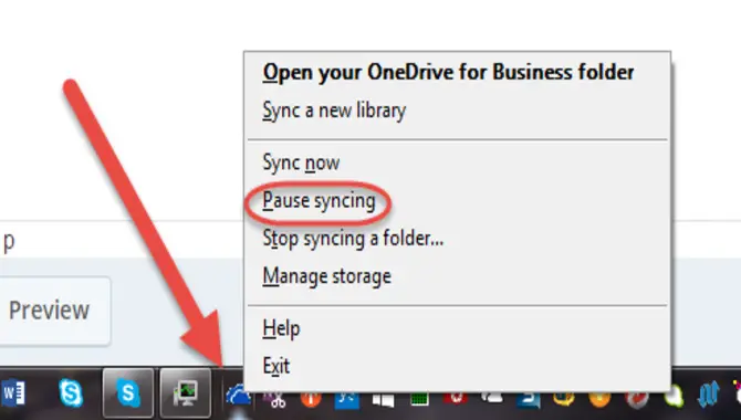 Pause Onedrive Syncing
