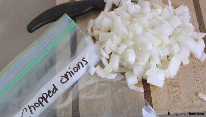 Quick And Easy Way To Freeze Chopped Onions