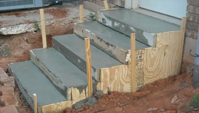 What Is The Best Way To Form Concrete Steps With Sidewalls