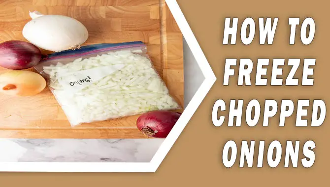 how to freeze chopped onions