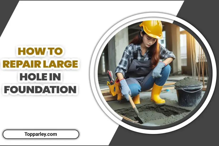 How To Repair Large Hole In Foundation