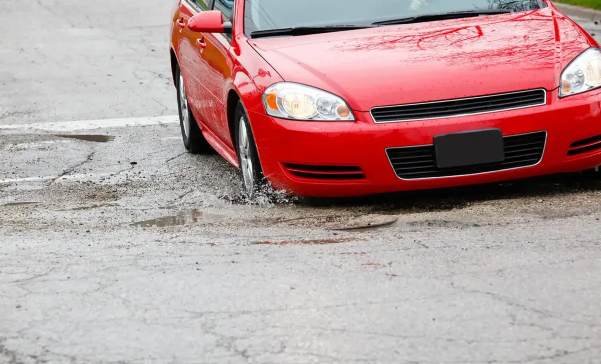 Avoid Driving Over Potholes And Rough Tracks