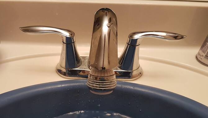Disassemble The Faucet Handles