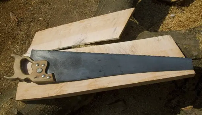 Sawing With A Rip Saw
