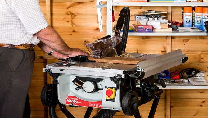 Setting The Table Saw