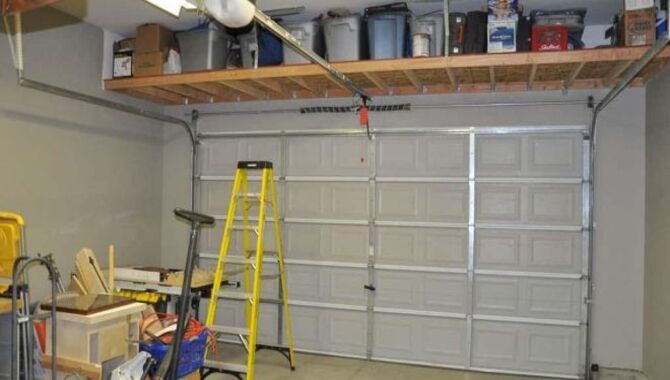 Utilize The Space Above Your Garage Doors